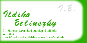 ildiko belinszky business card